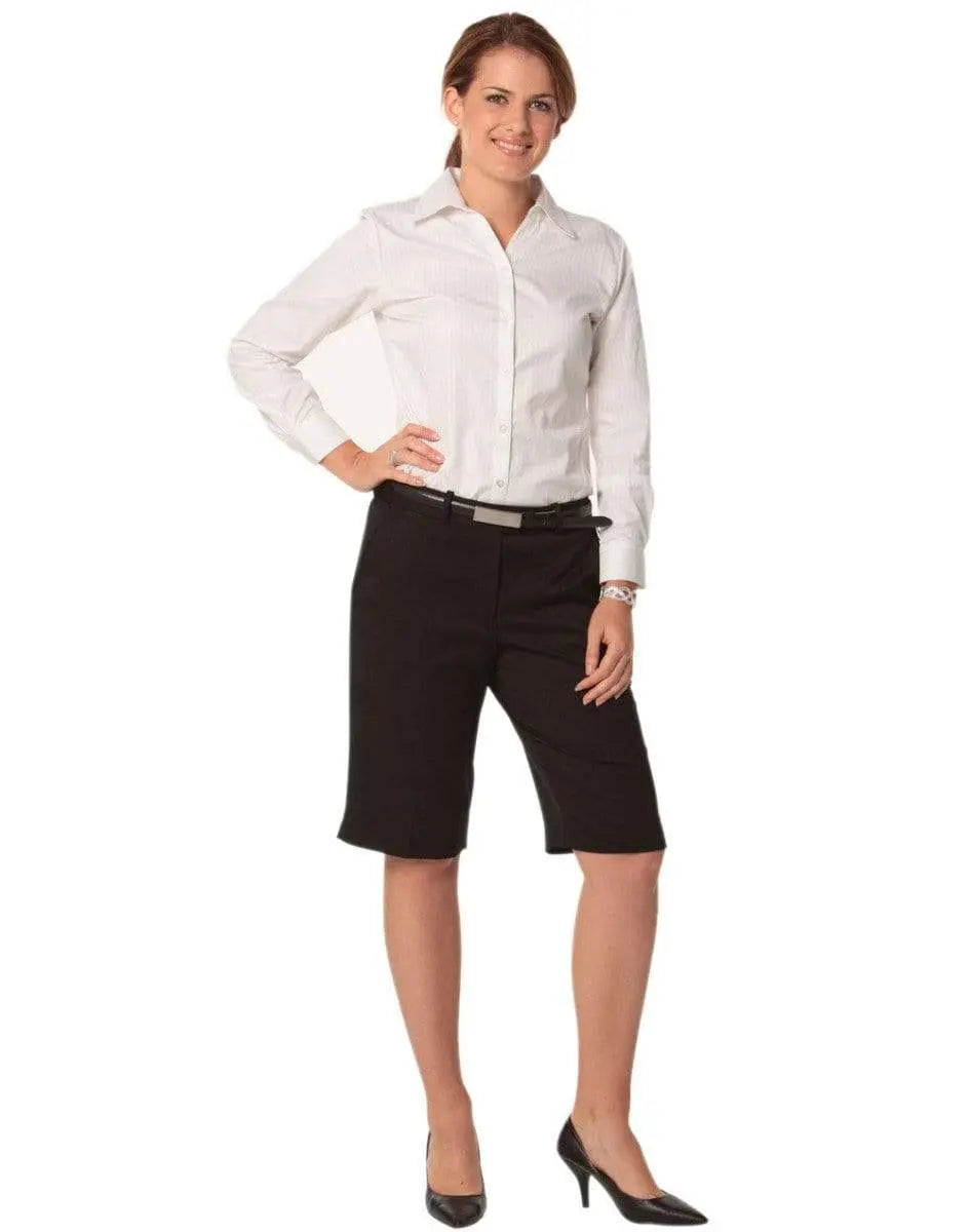 Benchmark Corporate Wear BENCHMARK Women's Poly/Viscose Stretch Knee Length Flexi Waist Shorts M9441